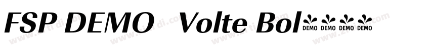 FSP DEMO   Volte Bol字体转换